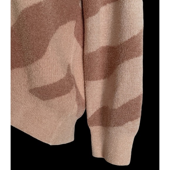 Barefoot Dreams Women‎ Pullover Sweater Cozy Chic Ultra Lite Ocean Reef Beige - Picture 4 of 8